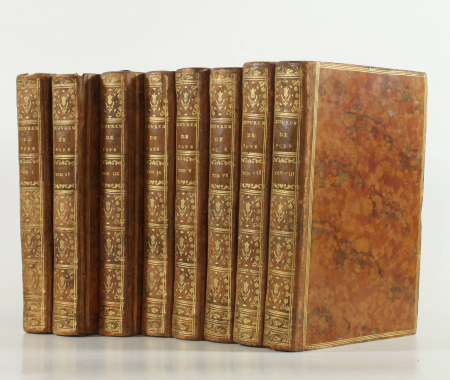 POPE - Oeuvres complètes - 1779 - 8 volumes - Ex-libris Pourrat à Ambert - Photo 0, livre ancien du XVIIIe siècle