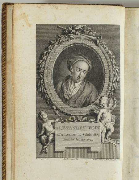 POPE - Oeuvres complètes - 1779 - 8 volumes - Ex-libris Pourrat à Ambert - Photo 4, livre ancien du XVIIIe siècle