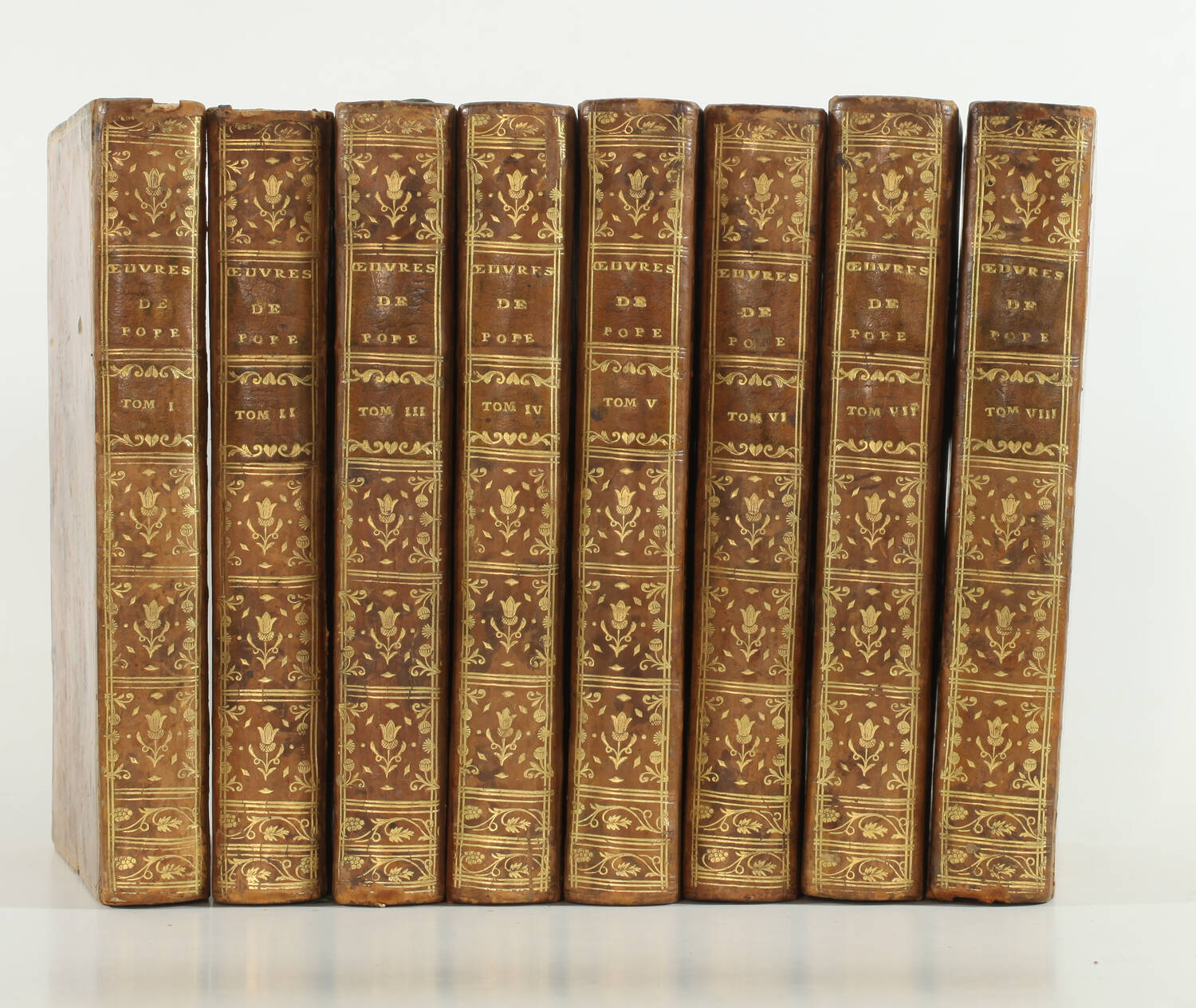 POPE - Oeuvres complètes - 1779 - 8 volumes - Ex-libris Pourrat à Ambert - Photo 7, livre ancien du XVIIIe siècle