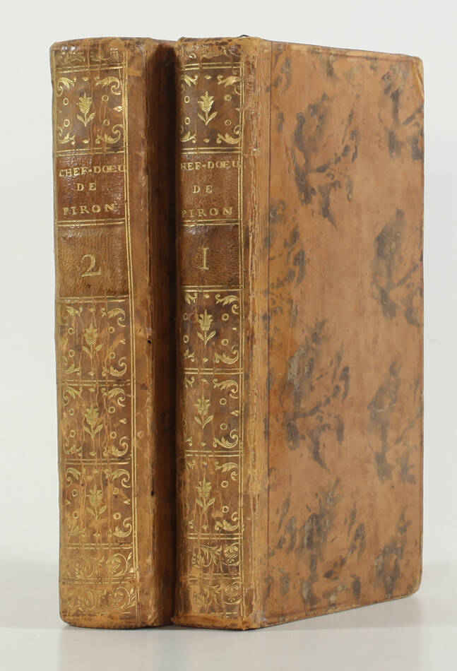 Alexis PIRON - Chef-d oeuvres dramatiques - 1775 - 2 volumes - figures de Cochin - Photo 0, livre ancien du XVIIIe siècle