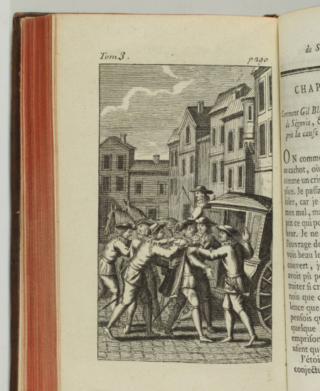 LE SAGE - Histoire de Gil Blas de Santillane - 1771 - 4 volumes - 30 figures - Photo 2, livre ancien du XVIIIe siècle