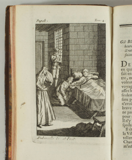 LE SAGE - Histoire de Gil Blas de Santillane - 1771 - 4 volumes - 30 figures - Photo 3, livre ancien du XVIIIe siècle