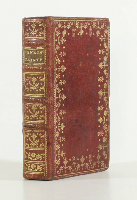 Office de la semaine sainte - 1776 - Maroquin rouge à dentelle - Photo 0, livre ancien du XVIIIe siècle