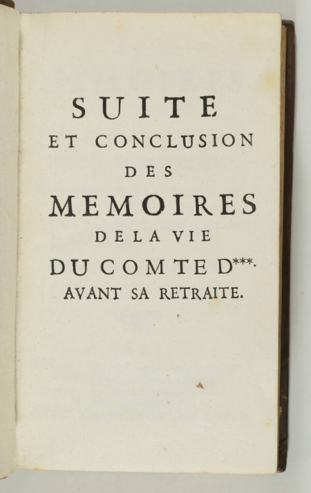 ST-EVREMOND [VILLIERS] Mémoires du cte D*** avant sa retraite - 1696 - 4 vo - Photo 2, livre ancien du XVIIe siècle