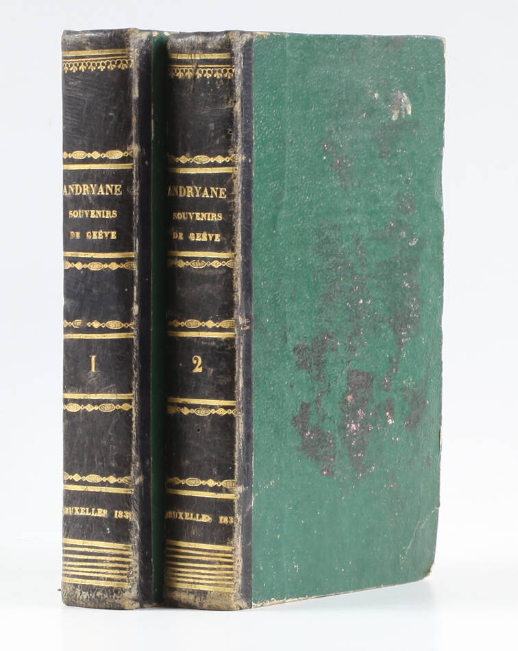 ANDRYANE Souvenirs de Genève, complément des Mémoires d un prisonnier 1839 - 2 v - Photo 0, livre rare du XIXe siècle