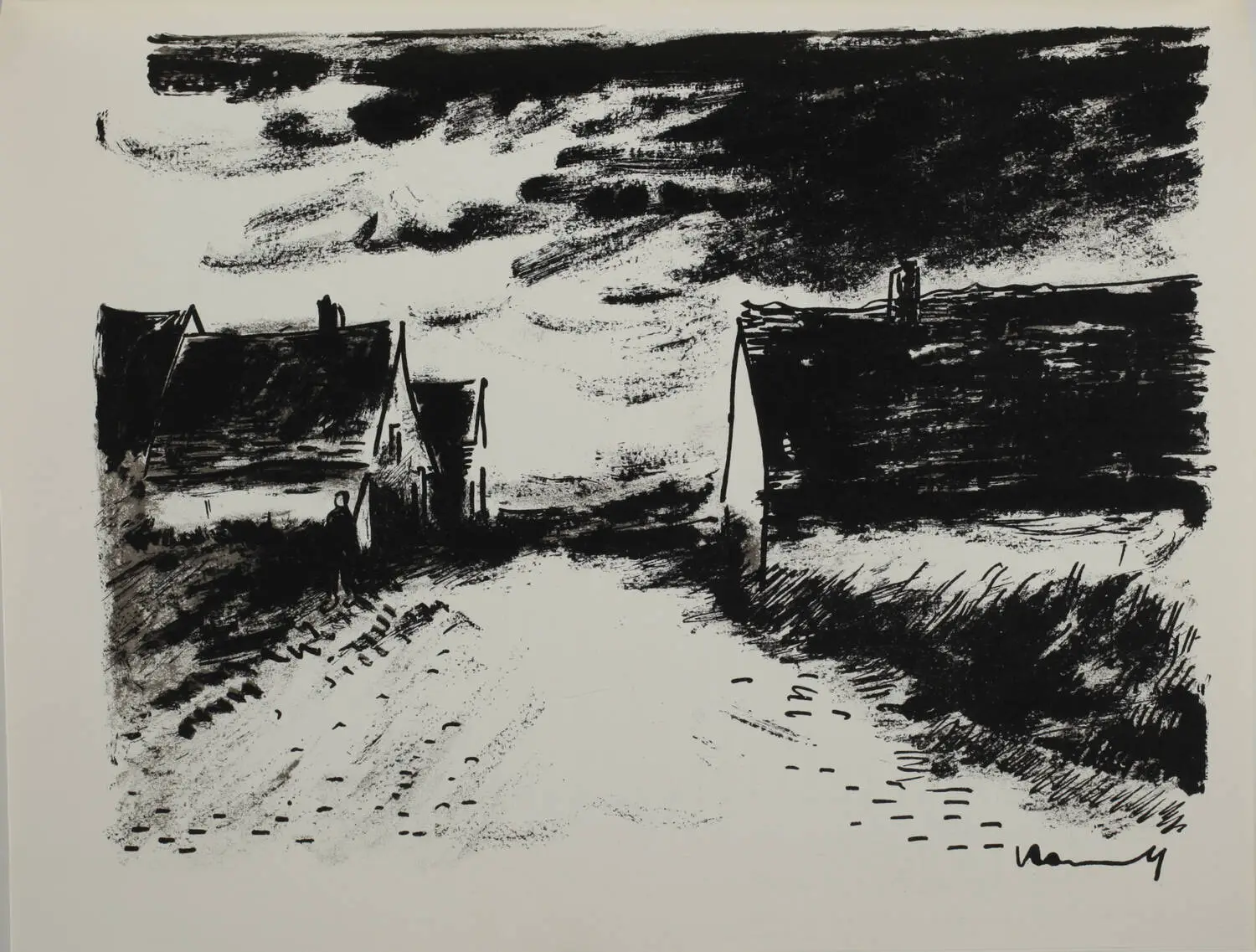 MAC ORLAN - Vlaminck - 1958 - 5 lithographies dont une en couleurs - Photo 3, livre rare du XXe siècle