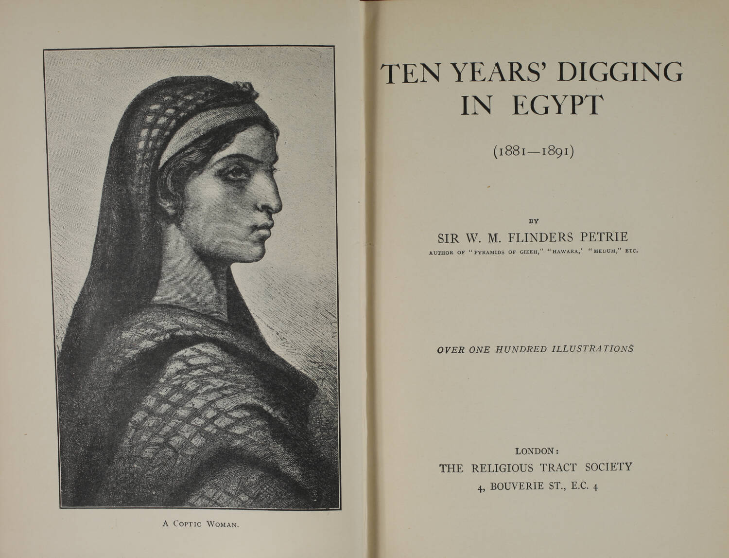 FLINDERS - Ten Years  Digging in Egypt (1881 - 1891) - Photo 0, livre rare du XXe siècle