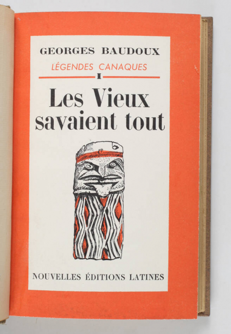 BAUDOUX - Légendes canaques - 1952 - T I et II : 2 tomes en un volume - Photo 1, livre rare du XXe siècle
