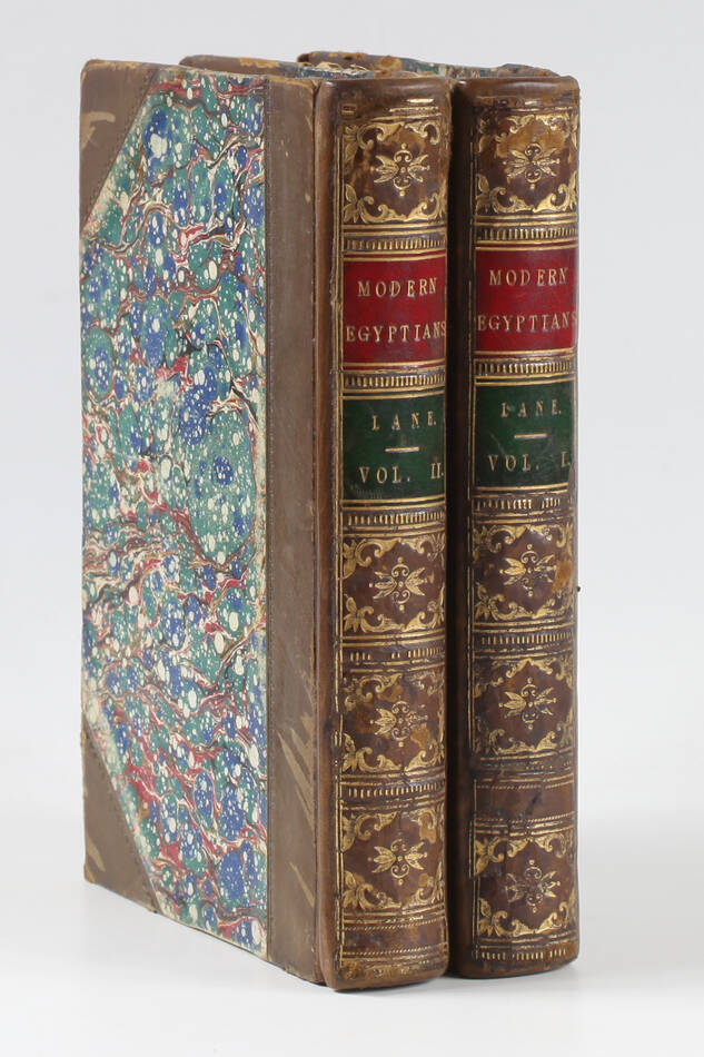 LANE - The Manners and Customs of the Modern Egyptians - 1837 - 2 vols - Photo 0, livre rare du XIXe siècle