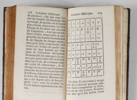 Histoire et du calendrier des hébreux des romains des françois - 1727 - Photo 2, livre ancien du XVIIIe siècle