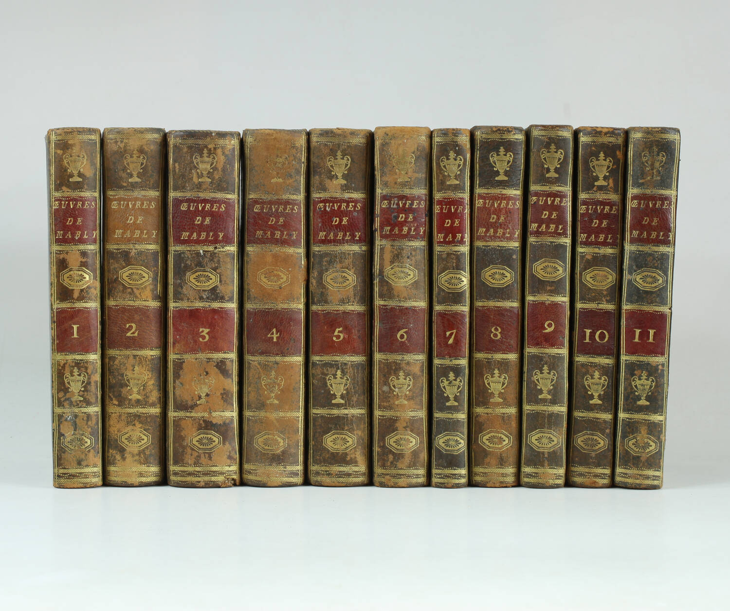 MABLY - Oeuvres politiques, philosophiques et morales Desray, An II - 11 volumes - Photo 0, livre ancien du XVIIIe siècle