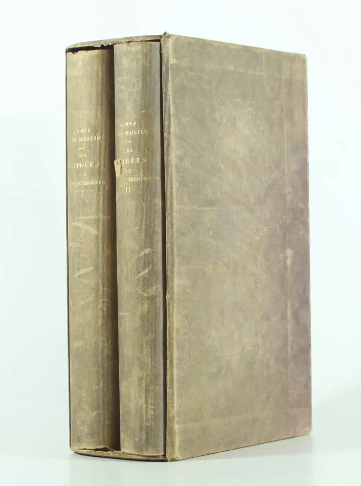 MAISTRE - Les soirées de Saint-Pétersbourg 1842 - 4e ed - reliure Trémois - Photo 1, livre rare du XIXe siècle