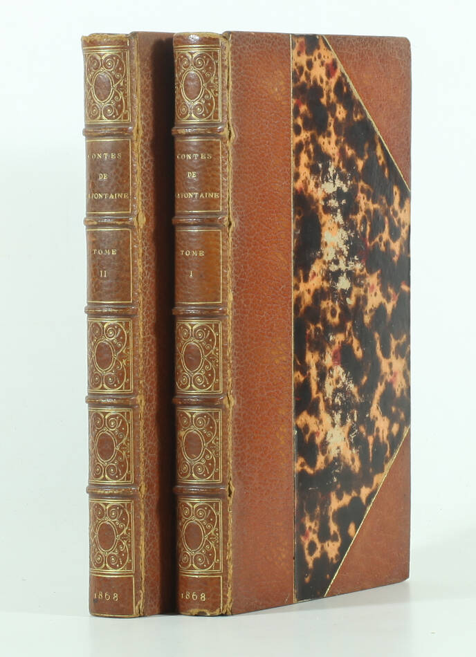 LA FONTAINE - Contes et nouvelles en vers - Lemerre 1868 - 2v - Reliure de Allô - Photo 0, livre rare du XIXe siècle