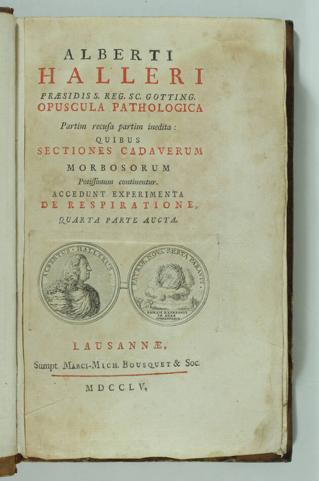 HALLER Opuscula Pathologica - Lausanne, 1755 - EO - Planches - Photo 2, livre ancien du XVIIIe siècle