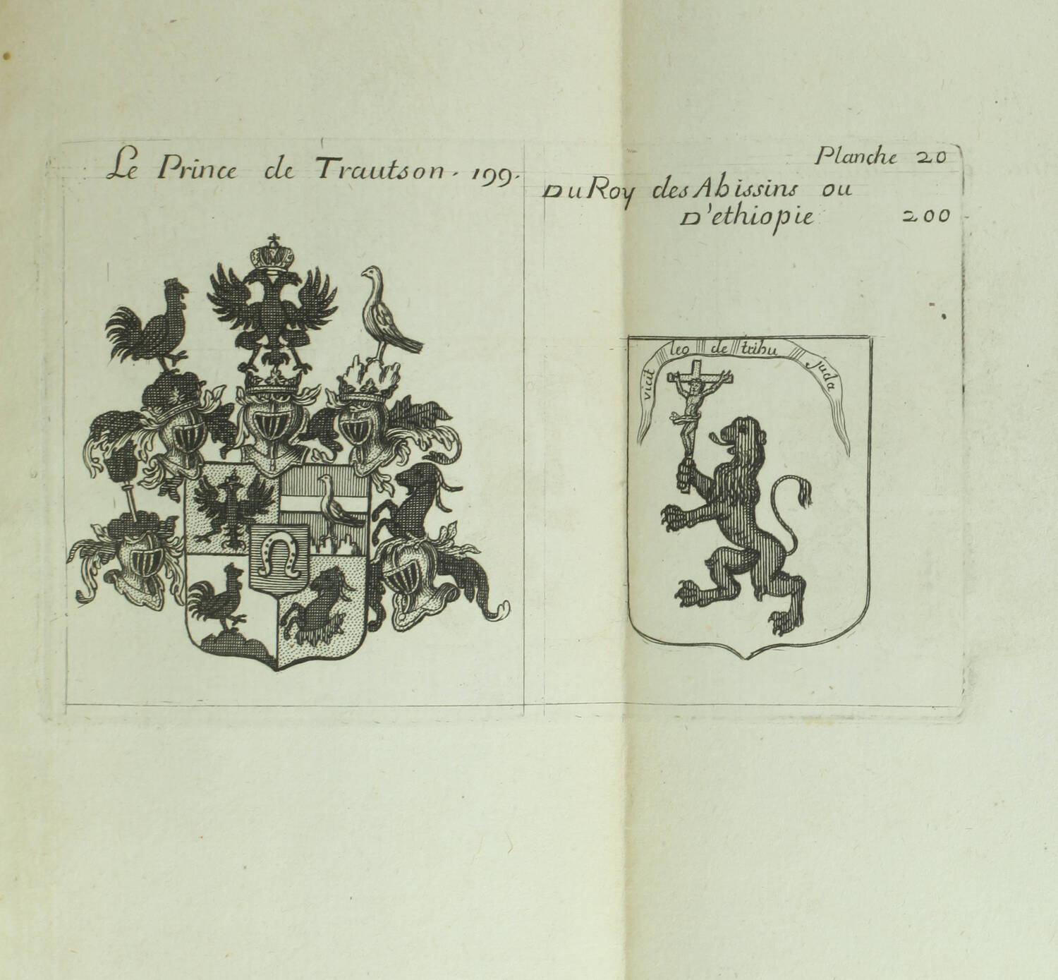 [BRESLER] Les souverains du monde - 1718 - 4 volumes - planches héraldiques - Photo 0, livre ancien du XVIIIe siècle