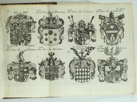 [BRESLER] Les souverains du monde - 1718 - 4 volumes - planches héraldiques - Photo 5, livre ancien du XVIIIe siècle
