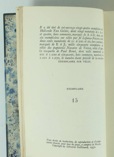 André GIDE - Littérature engagée 1950 - 1/24  Van Gelder - Rel Semet Plumelle - Photo 1, livre rare du XXe siècle