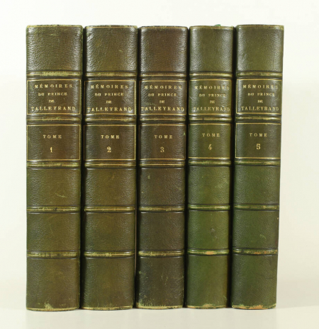 TALLEYRAND et BROGLIE (Duc de, publié par). Mémoires du prince de Talleyrand, publiés avec une préface et des notes par le duc de Broglie