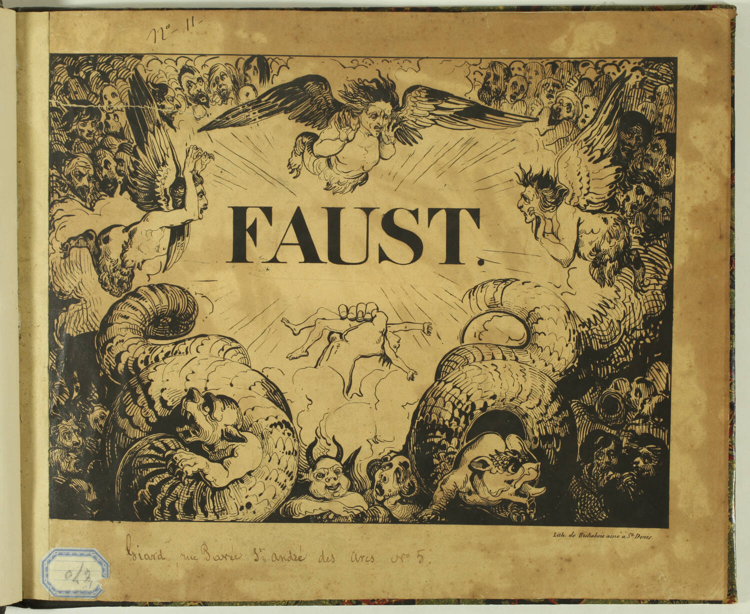 [GOETHE] Faust - 26 Esquisses déssinées par Retsch  - 1830 - Photo 0, livre rare du XIXe siècle
