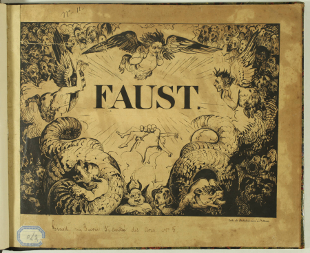 [GOETHE]. Faust. Esquisses déssinées par Retsch