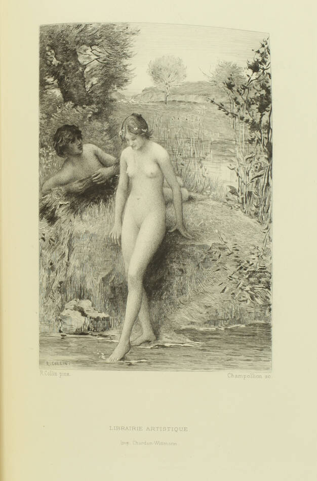 LONGUS - Daphnis et Chloé - 1890 - Illustration de Raphaël Collin - Maroquin - Photo 2, livre rare du XIXe siècle