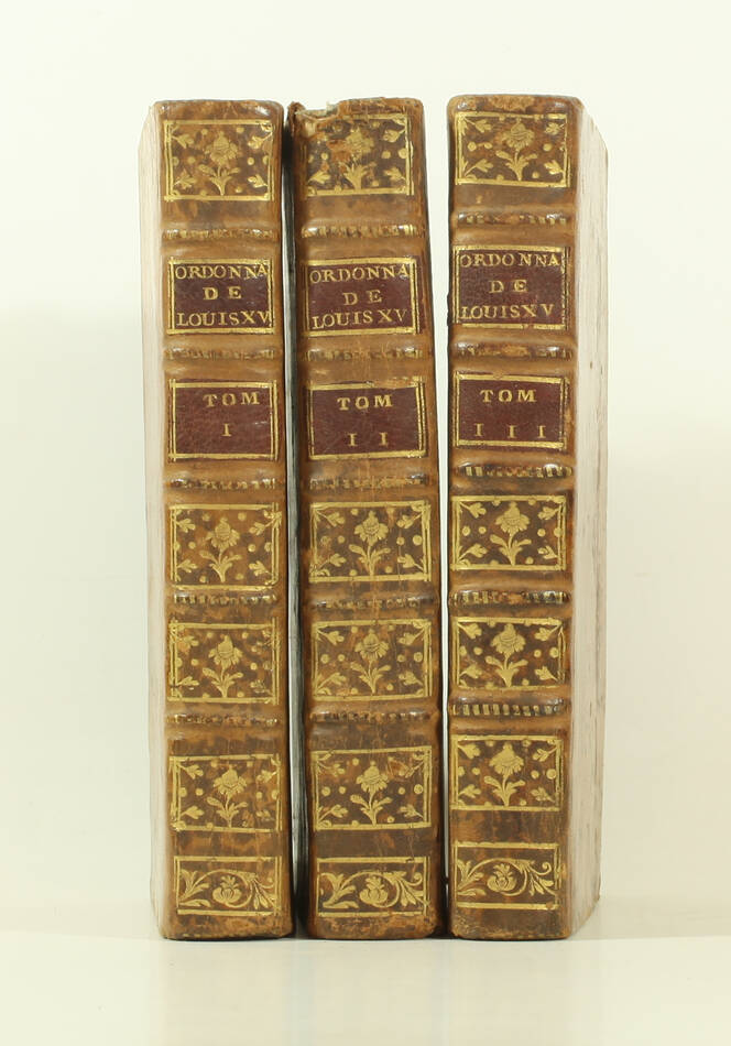 SALLE - L esprit des ordonnances de Louis XV - 1774 - 3 volumes - Photo 0, livre ancien du XVIIIe siècle