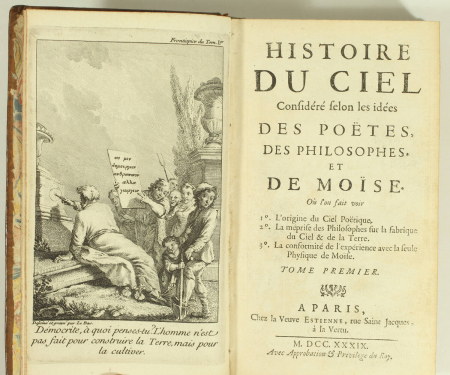 Pluche - Histoire du ciel - 1739 - 2 volumes - 25 planches - Photo 2, livre ancien du XVIIIe siècle