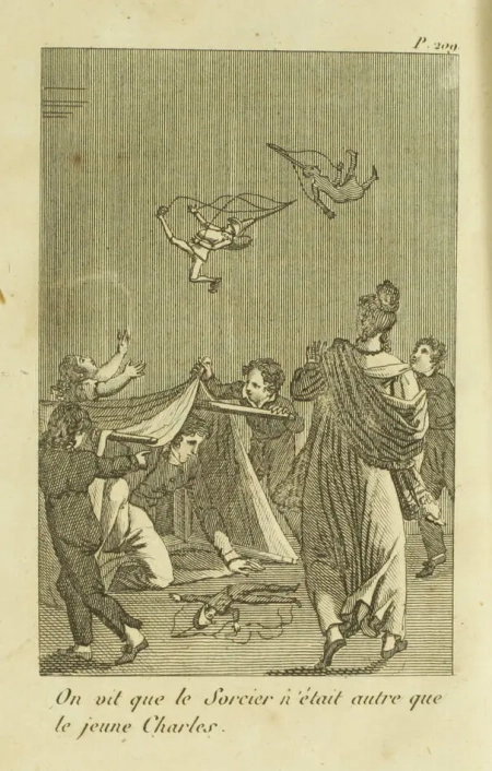[RENNEVILLE (Sophie de Senneterre, dame de)]. Polichinelle instituteur. Sur le théâtre duquel on voit figurer Mlle. Fanferluche, Rustaud, Mr. Brise-Ménage, &a. &a., par l'auteur des Fagots de Mr. Croquemitaine, livre rare du XIXe siècle