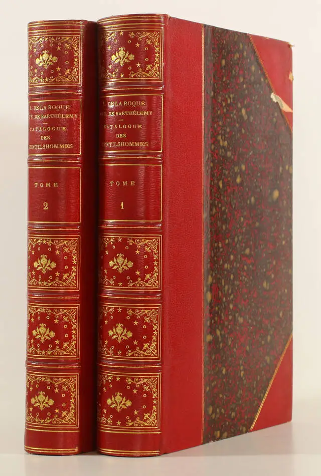 LA ROQUE - Gentilshommes en 1789 et familles anoblies depuis - 2 vol - 1866 - Photo 2, livre rare du XIXe siècle
