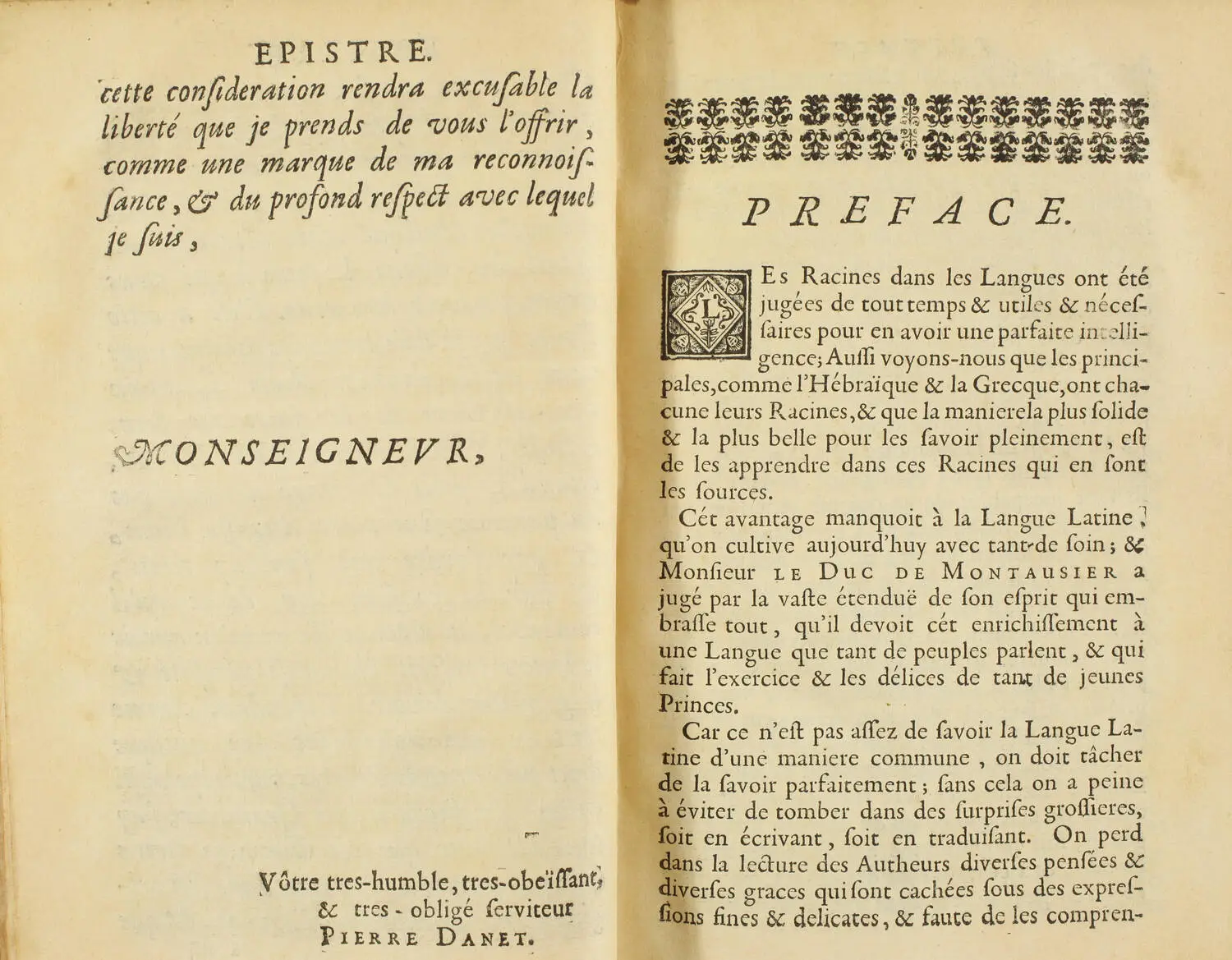 DANET - Radices seu Dictionarium linguae latinae - 1677 - Photo 3, livre ancien du XVIIe siècle