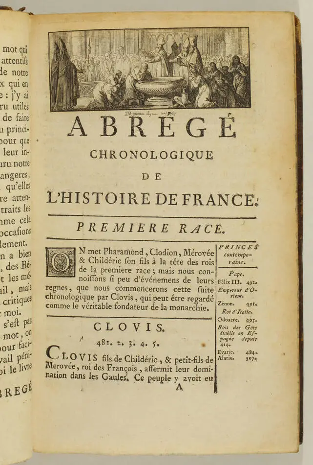 Nouvel abrégé chronologique de l histoire de France - 1768 - 3 volumes - Photo 2, livre ancien du XVIIIe siècle