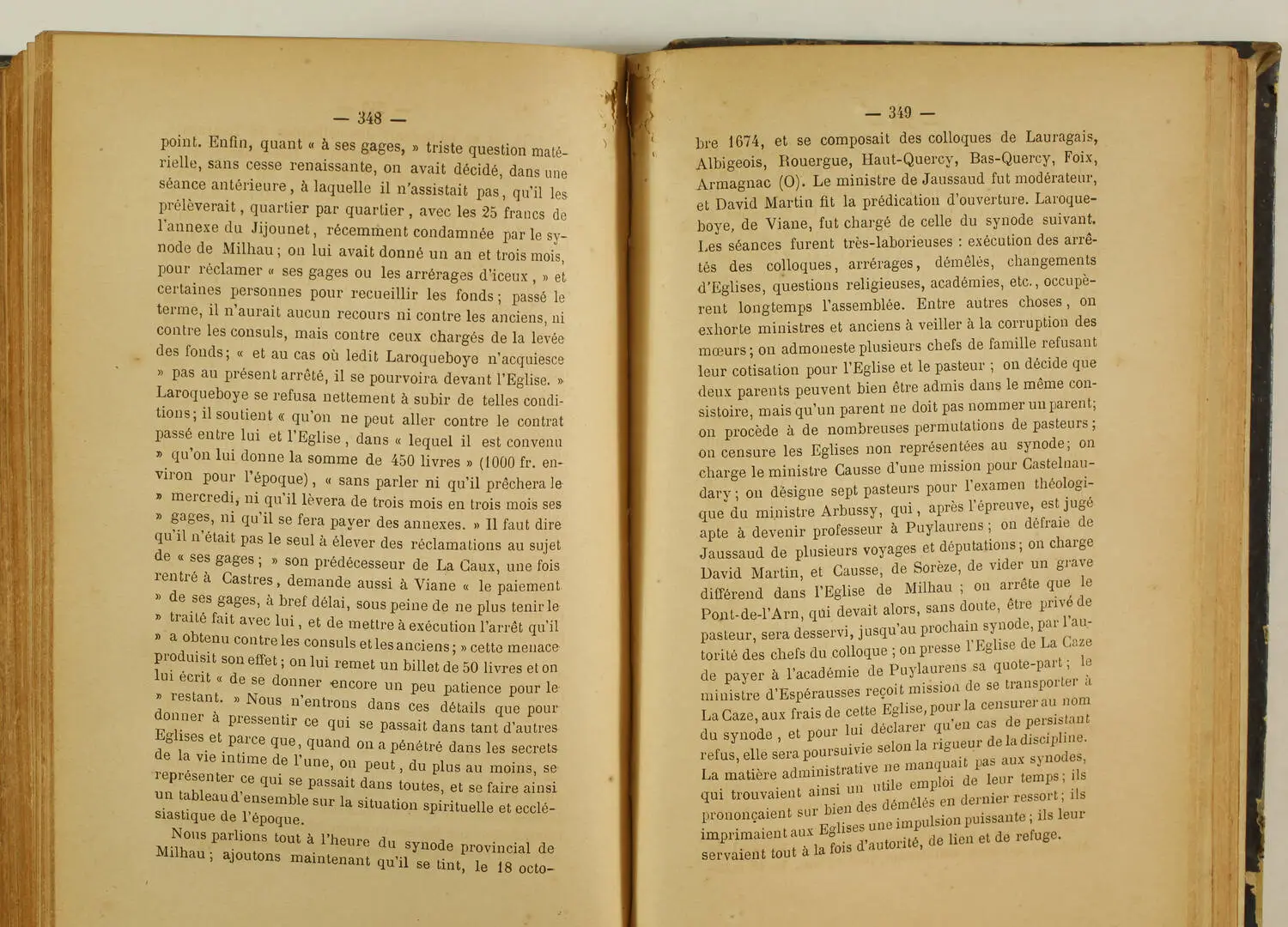 RABAUD Histoire du protestantisme dans l Albigeois et le Lauragais - 1873 - Photo 2, livre rare du XIXe siècle