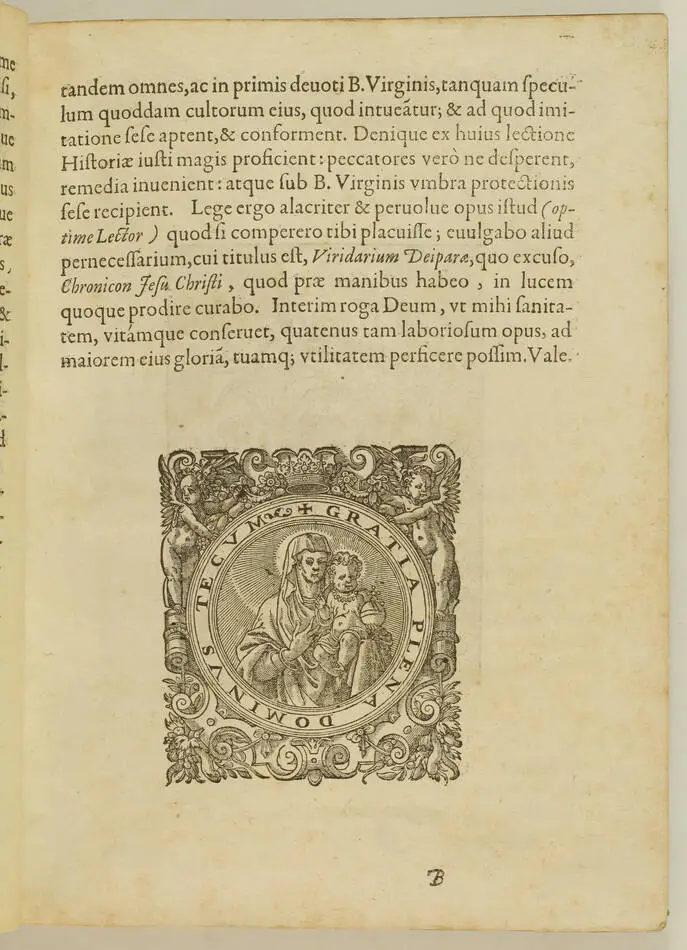 GONON - Chronicon SS. Deiparae Virginis Mariae -  1637 - Photo 4, livre ancien du XVIIe siècle