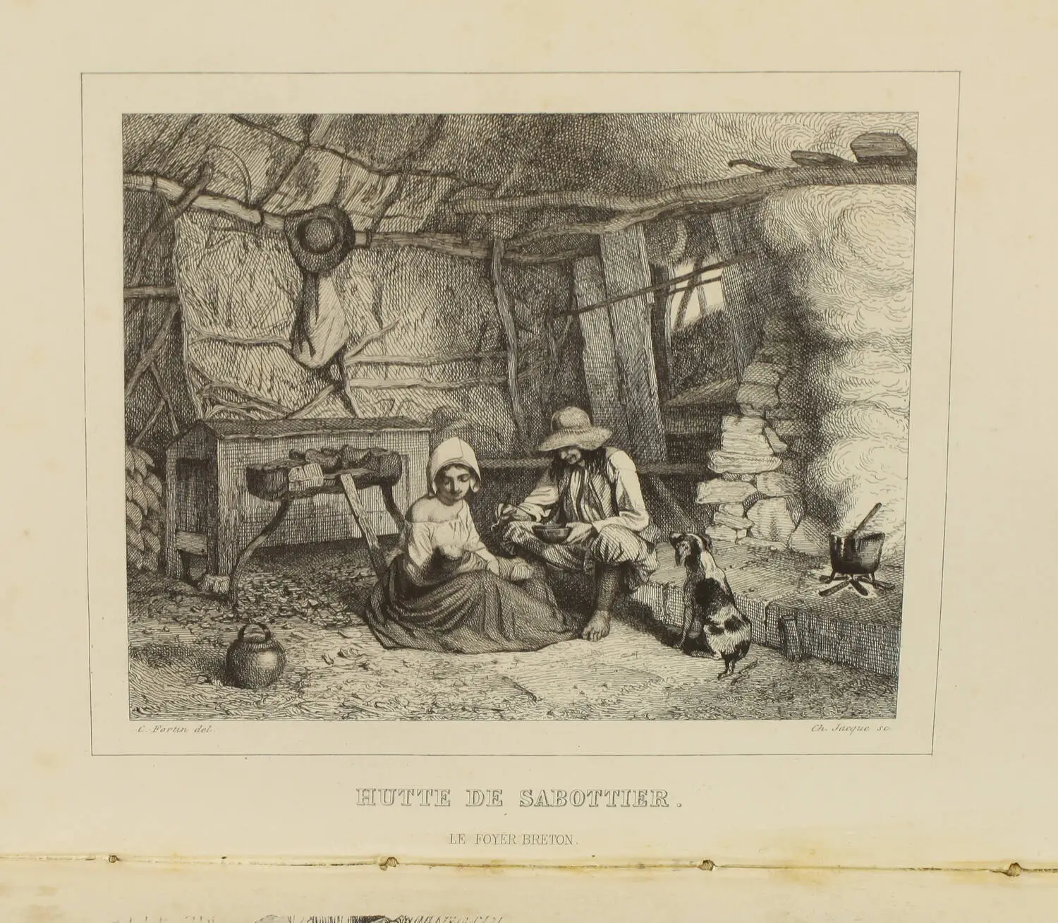 SOUVESTRE - Le foyer breton, traditions populaires - (1844) - Photo 3, livre rare du XIXe siècle