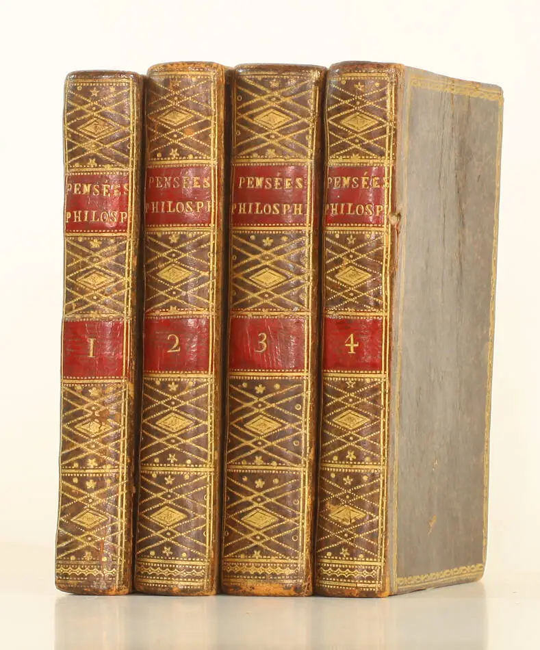 BOUDIER de VILLERMET - Pensées philosophiques - 1784-1786 - volumes - Photo 0, livre ancien du XVIIIe siècle