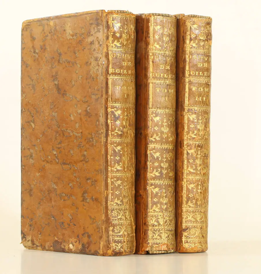 BOILEAU - Oeuvres de M. Boileau Despréaux - Paris, 1768 - 3 volumes - Photo 0, livre ancien du XVIIIe siècle