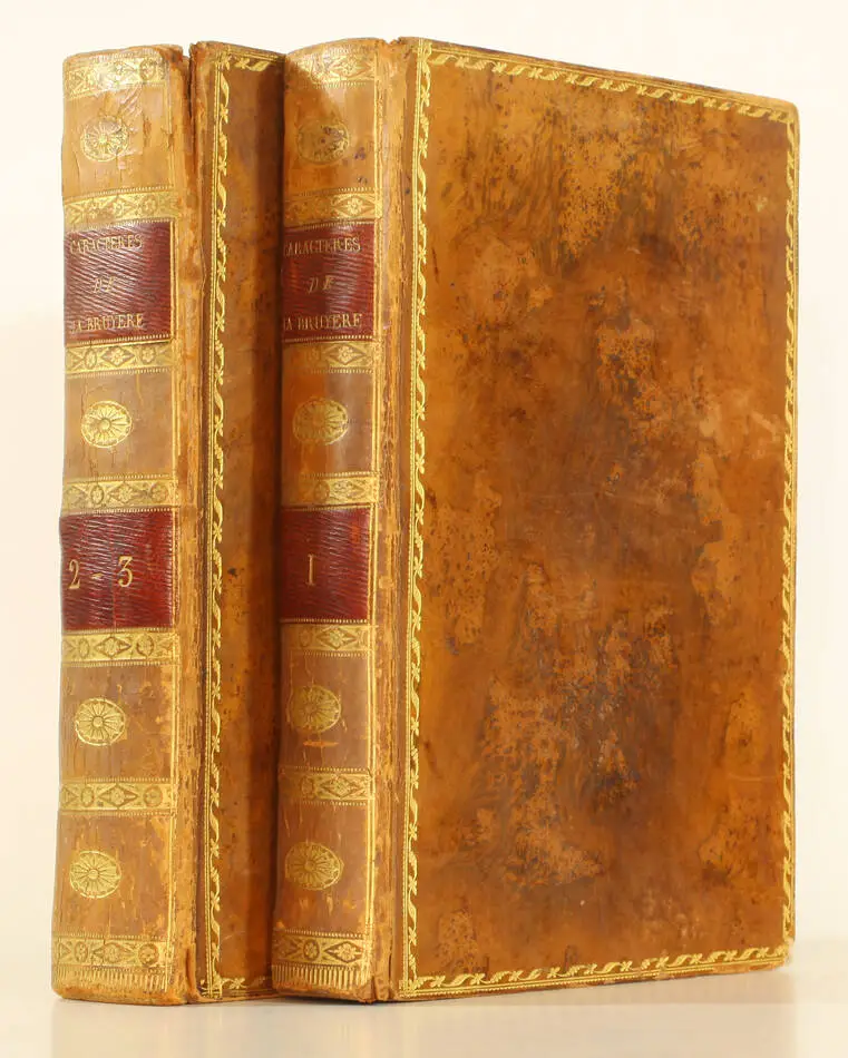 Caractères de La Bruyere + Théphraste 1790 - 3 t. en 2 volumes -  Belin de Ballu - Photo 7, livre ancien du XVIIIe siècle