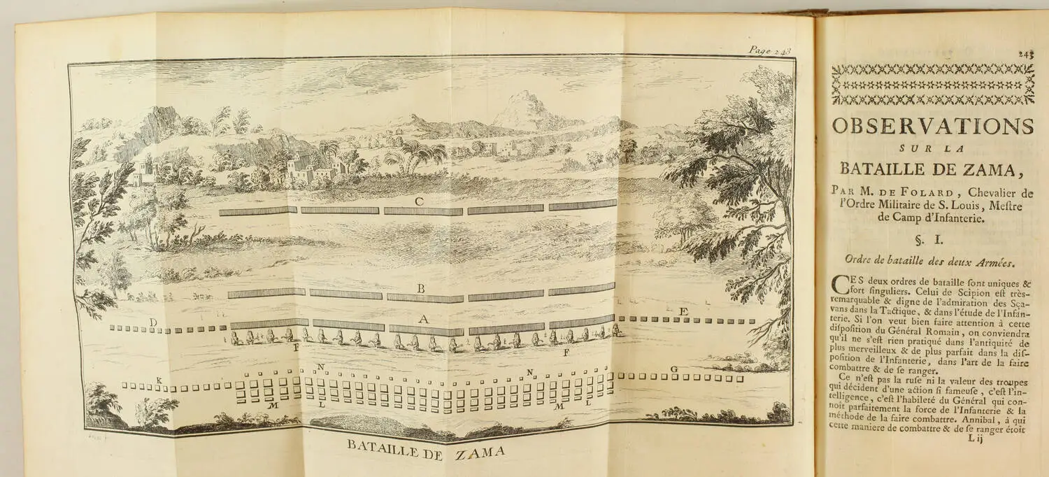 SERAN de la TOUR Histoire de Scipion africain + Epaminondas 1752 - Pl. et carte - Photo 2, livre ancien du XVIIIe siècle