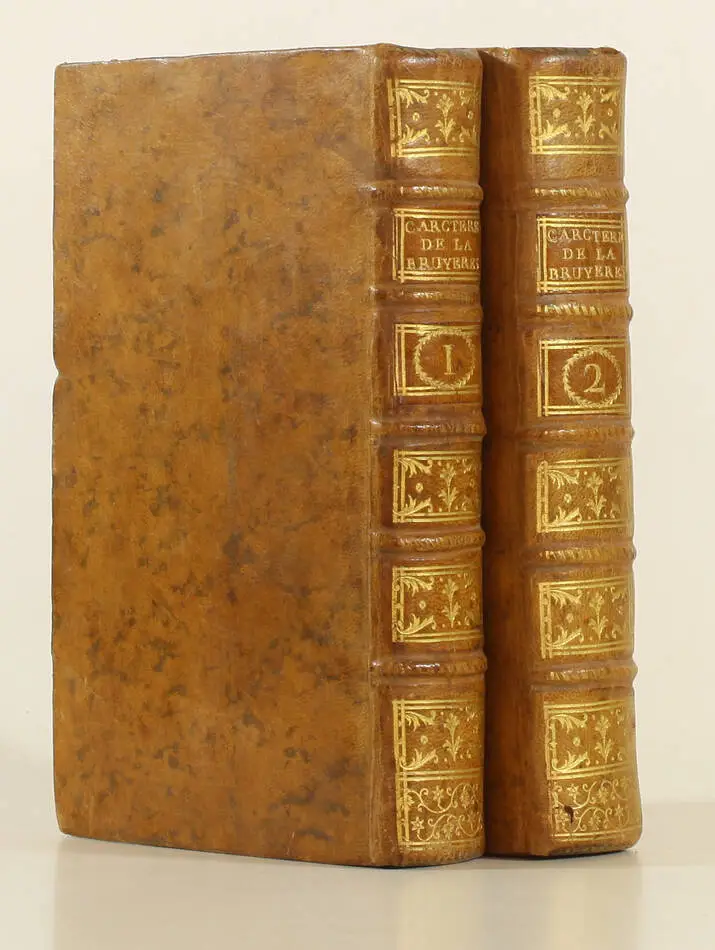 Les Caractères de Théophraste et de la Bruyère - Changuion, 1759 - 2 volumes - Photo 0, livre ancien du XVIIIe siècle