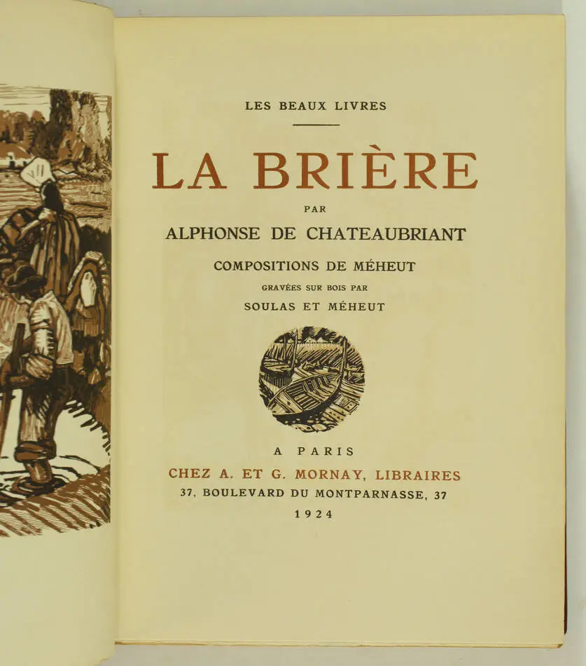 CHATEAUBRIANT - La Brière - Mornay, 1924 - Illustré par MEHEUT - reliure signée - Photo 3, livre rare du XXe siècle