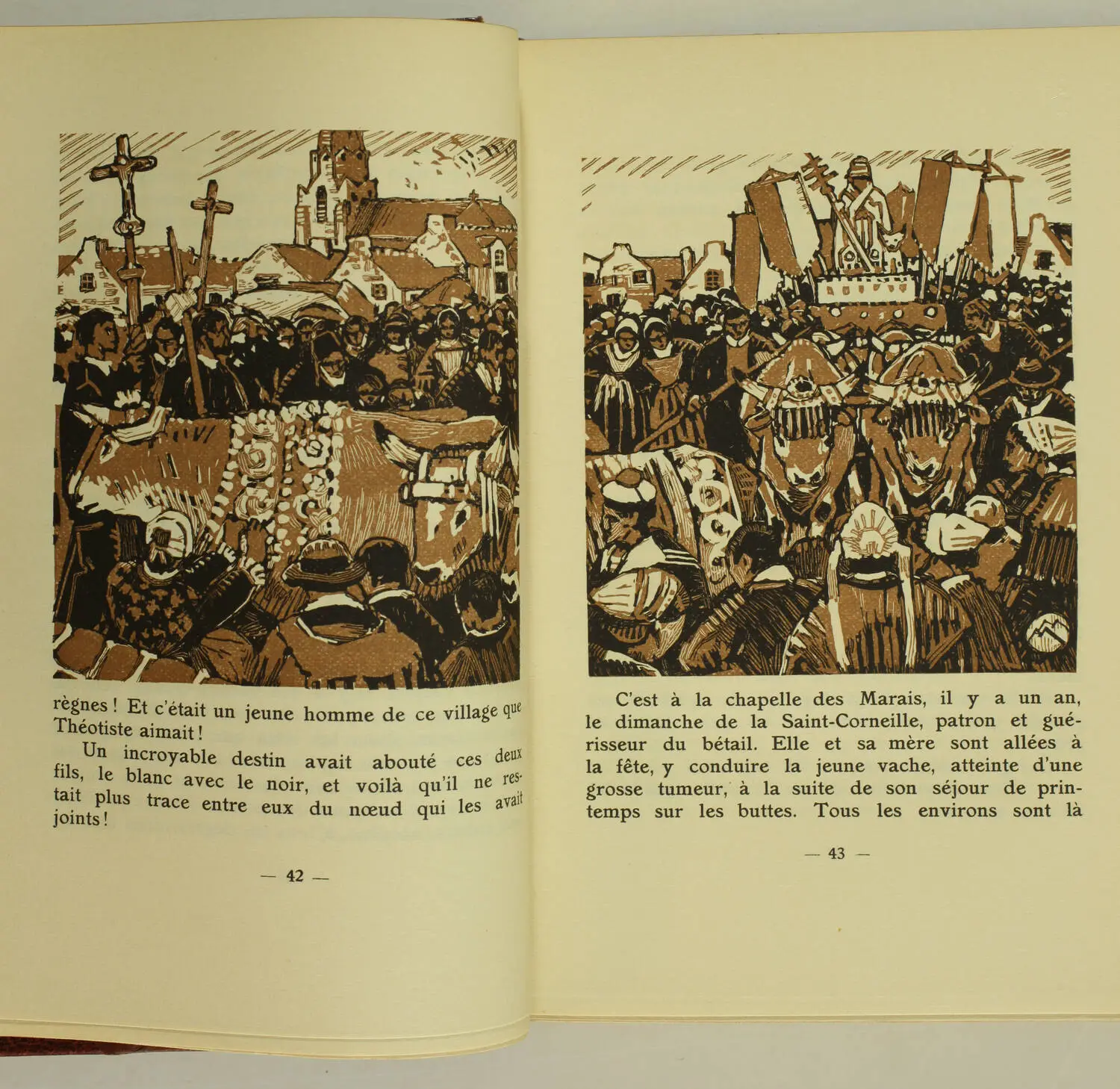 CHATEAUBRIANT - La Brière - Mornay, 1924 - Illustré par MEHEUT - reliure signée - Photo 4, livre rare du XXe siècle