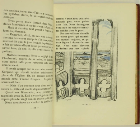 LOTI - Mon frère Yves - Mornay, 1928 - Illustré par MEHEUT - reliure signée - Photo 5, livre rare du XXe siècle