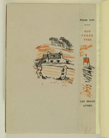 LOTI - Mon frère Yves - Mornay, 1928 - Illustré par MEHEUT - reliure signée - Photo 6, livre rare du XXe siècle