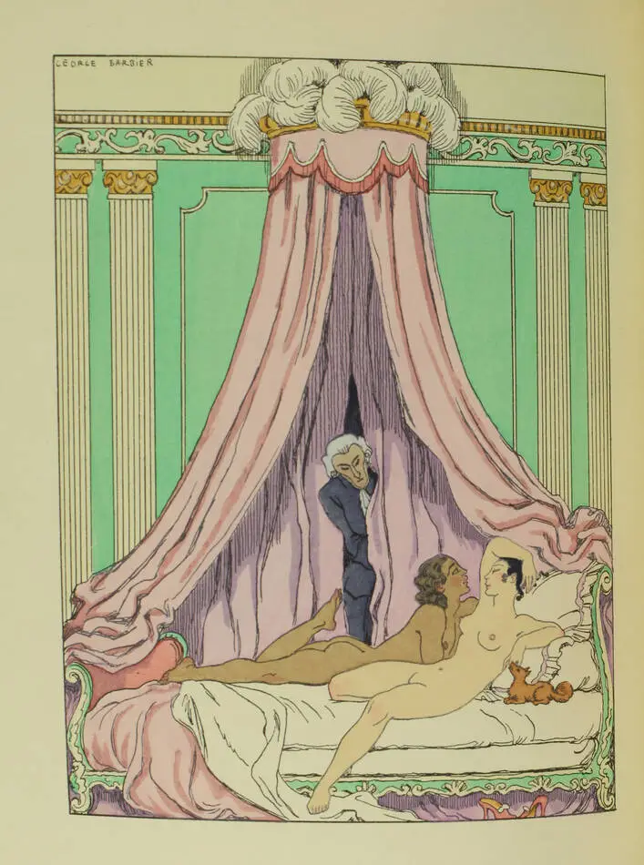 REGNIER La double maîtresse - Mornay, 1928 Illustré par Barbier - reliure signée - Photo 0, livre rare du XXe siècle