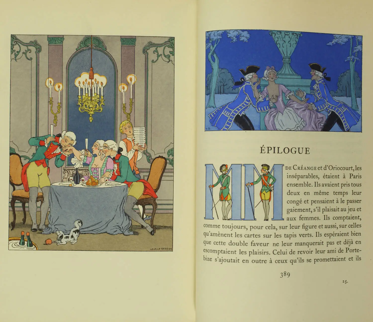 REGNIER La double maîtresse - Mornay, 1928 Illustré par Barbier - reliure signée - Photo 5, livre rare du XXe siècle