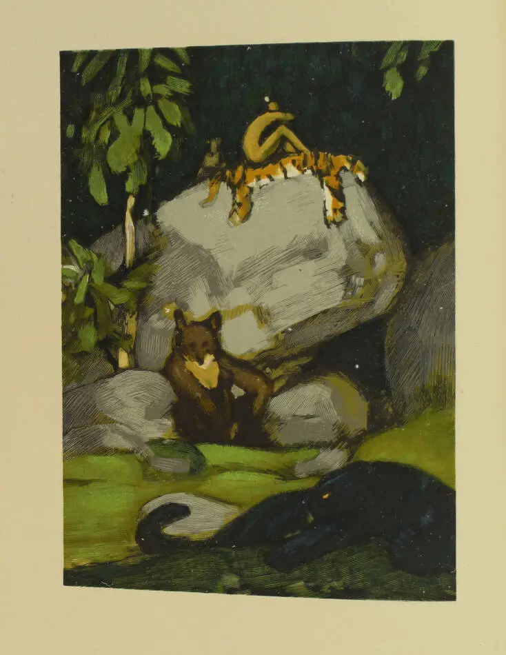 KIPLING Livre de la jungle + le second - Mornay 1930 DELUERMOZ reliures signées - Photo 7, livre rare du XXe siècle