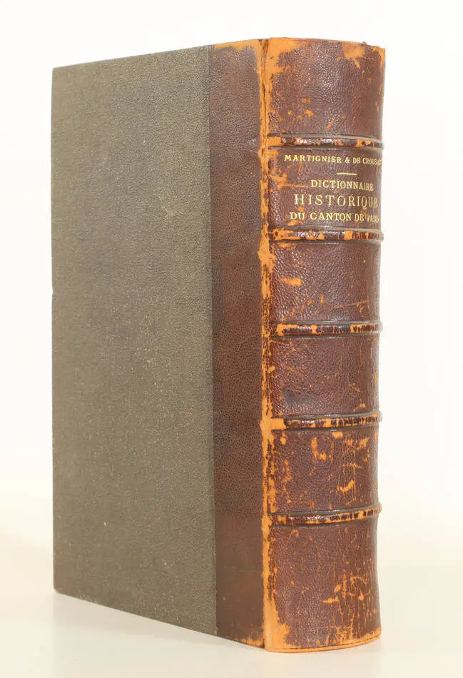 [Suisse] MARTIGNIER - Dictionnaire historique du canton de Vaud - 1867 - Photo 1, livre rare du XIXe siècle