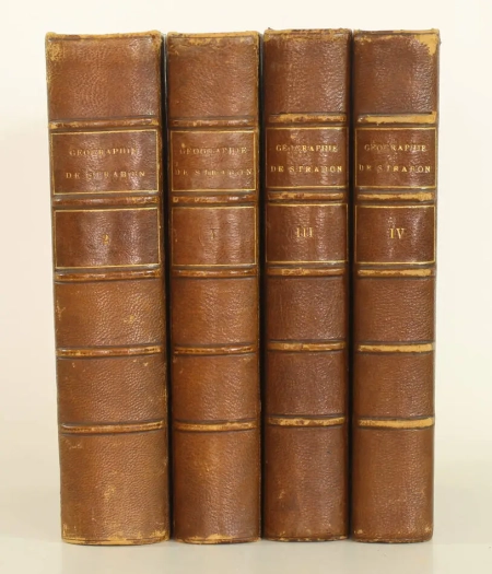 STRABON. Géographie de Strabon. Traduction nouvelle, par Amédée Tardieu, sous-bibliothécaire de l'institut, livre rare du XIXe siècle