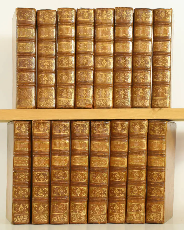 ROLLIN et CREVIER - Histoire romaine - 1771 - 16 volumes - cartes - Photo 0, livre ancien du XVIIIe siècle