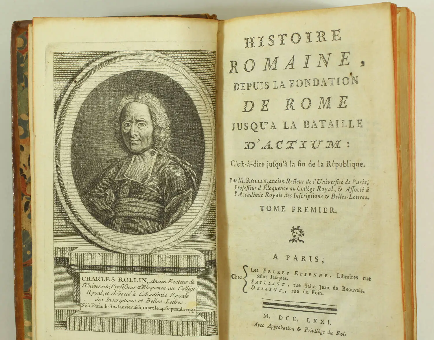 ROLLIN et CREVIER - Histoire romaine - 1771 - 16 volumes - cartes - Photo 1, livre ancien du XVIIIe siècle